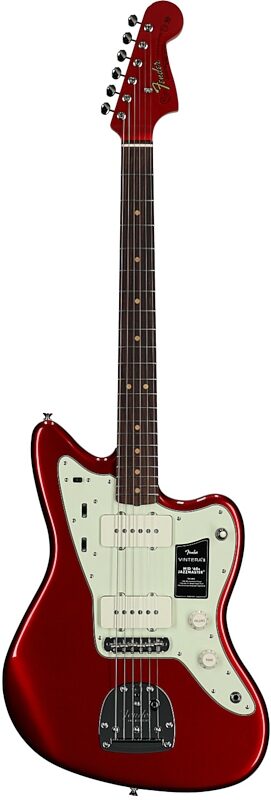 open zoom image for Fender Vintera III Mid 60s Jazzmaster Electric Guitar (with Gig Bag), Candy Apple Red, Rosewood Fretboard, Full Straight Front