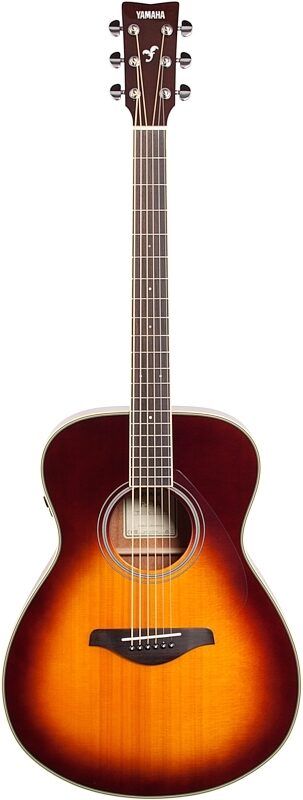 open zoom image for Yamaha FS-TA Concert TransAcoustic Acoustic-Electric Guitar, Brown Sunburst, Full Straight Front