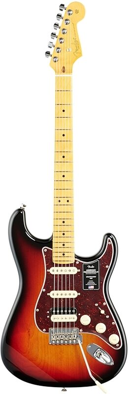 open zoom image for Fender American Pro II HSS Stratocaster Electric Guitar, Maple Fingerboard (with Case), 3-Color Sunburst, Full Straight Front