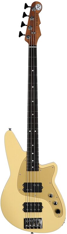 open zoom image for Reverend Mercalli 4 Electric Bass, Powder Yellow, Rosewood Fretboard, Full Straight Front