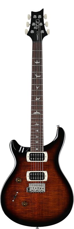 open zoom image for PRS Paul Reed Smith SE Custom 24 V2 Electric Guitar, Left-Handed (with Gig Bag), Black Gold Burst, Full Straight Front