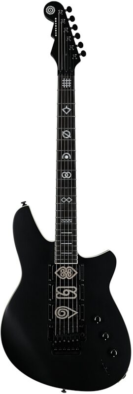 open zoom image for Reverend Vernon Reid Signature Totem Electric Guitar, The Darque Midnight Black, Full Straight Front