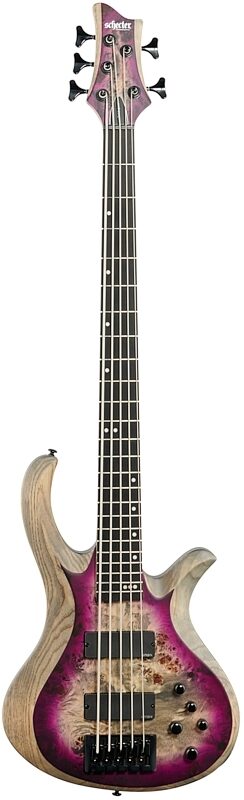open zoom image for Schecter Riot-5 5-String Electric Bass, Satin Aurora Burst, Full Straight Front