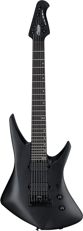 open zoom image for Sterling by Music Man Kaizen 7 Electric Guitar, 7-String, Stealth Black, Rosewood Fretboard, Full Straight Front