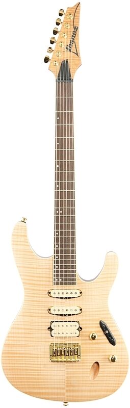 open zoom image for Ibanez SEW761FM Electric Guitar, Natural Flat, Full Straight Front