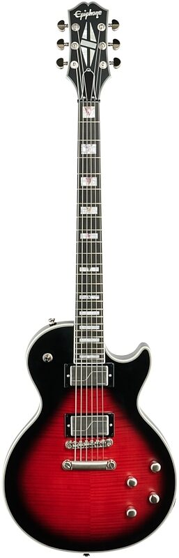 open zoom image for Epiphone Les Paul Prophecy Electric Guitar, Red Tiger Aged Gloss, Full Straight Front