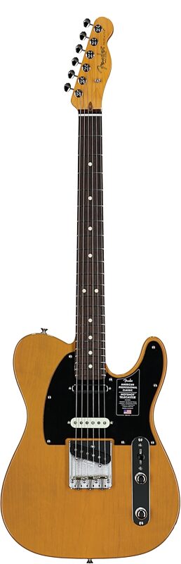 open zoom image for Fender American Pro Classic Hotshot Telecaster Electric Guitar, Rosewood Fingerboard (with Gig Bag), Butterscotch Blonde, Open Box (Very Good), Full Straight Front