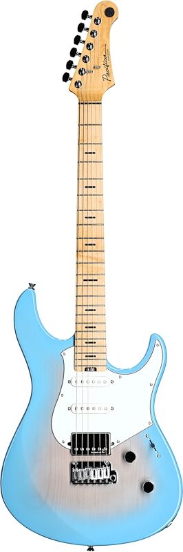 open zoom image for Yamaha Pacifica Professional PACP12M Electric Guitar, Maple Fretboard (with Case), Beach Blue Burst, Full Straight Front