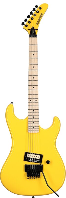open zoom image for Kramer Baretta Original Series Electric Guitar, Bumblebee Yellow, Full Straight Front