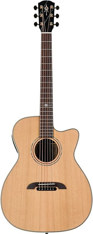 open zoom image for Alvarez WY1 Yairi Folk Cutaway Acoustic-Electric Guitar (with Case), Natural, Full Straight Front