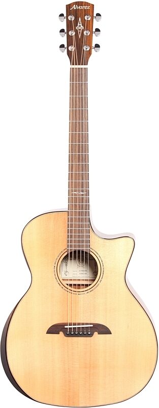 open zoom image for Alvarez AG60CEAR Grand Auditorium Cutaway Acoustic-Electric Guitar, New, Full Straight Front
