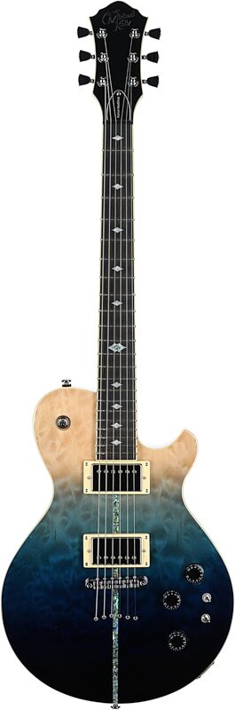 open zoom image for Michael Kelly Patriot Instinct SB Mod Shop Duncan Slim Body Electric Guitar, Blue Fade, Open Box (Very Good), Full Straight Front