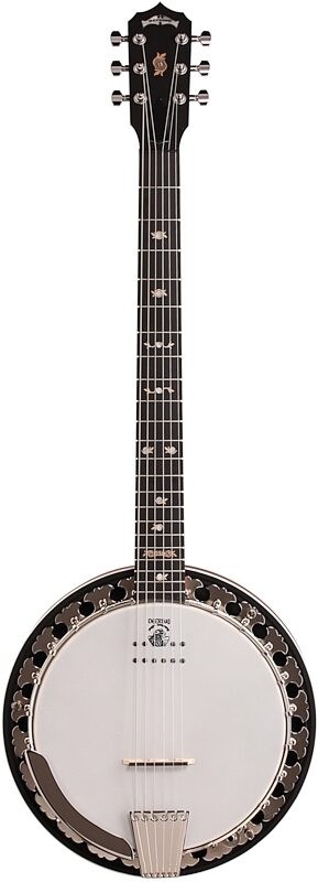 open zoom image for Deering Boston USA Acoustic-Electric Banjo Resonator Guitar, 6-String (with Case), New, Full Straight Front