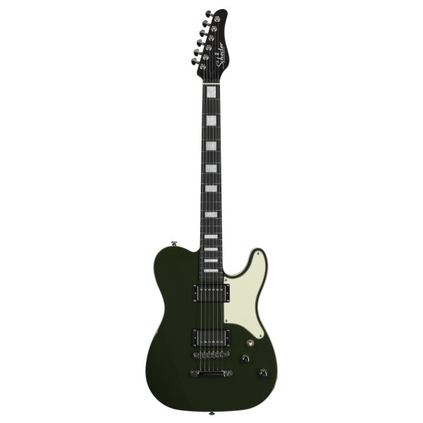 open zoom image for Schecter Jack Fowler PT Electric Guitar, Drab Green, Full Straight Front