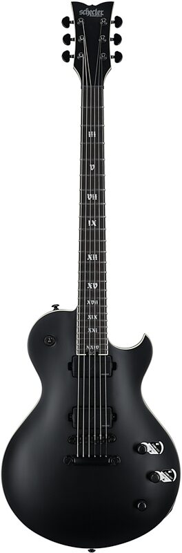 open zoom image for Schecter Solo II SLS Elite Evil Twin Electric Guitar, Satin Black, Full Straight Front