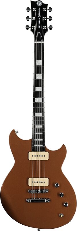 open zoom image for Reverend Sensei 290 Electric Guitar, Metallic Bronze, Full Straight Front