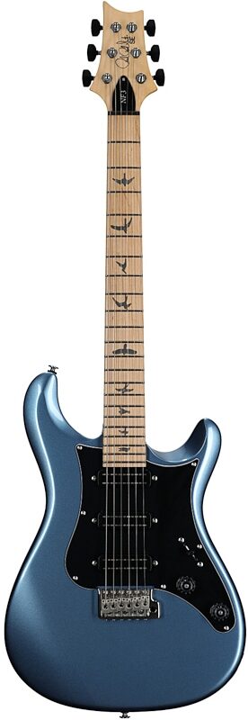 open zoom image for PRS Paul Reed Smith SE NF3 Electric Guitar, Maple Fretboard (with Gig Bag), Ice Blue Metallic, Full Straight Front