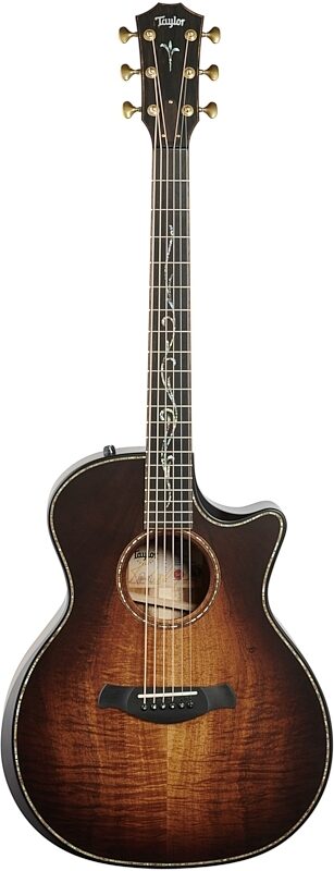 open zoom image for Taylor K24ceV Builder's Edition Grand Auditorium Acoustic-Electric Guitar, Kona Burst, Full Straight Front