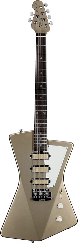 open zoom image for Sterling by Music Man St. Vincent Goldie Electric Guitar, Cashmere, Full Straight Front