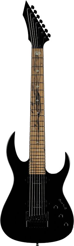 open zoom image for B.C. Rich SZA724ET Electric Guitar, 7-String, Black, Full Straight Front