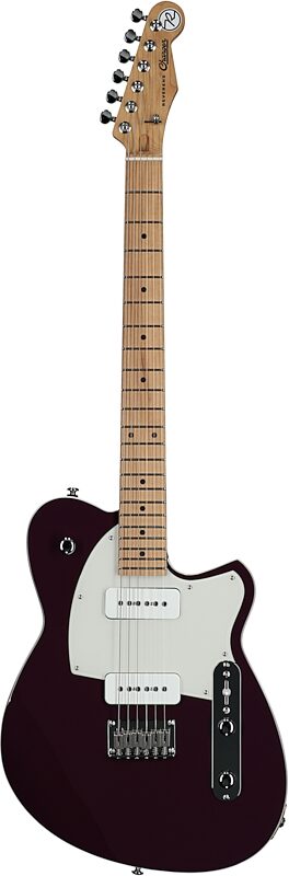 open zoom image for Reverend Charger 290-2 Electric Guitar, Purple Punch, Roasted Maple Fretboard, Full Straight Front