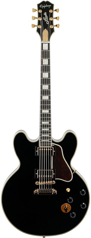 open zoom image for Epiphone B.B. King Lucille Electric Guitar (with EpiLite Case), Ebony, Full Straight Front