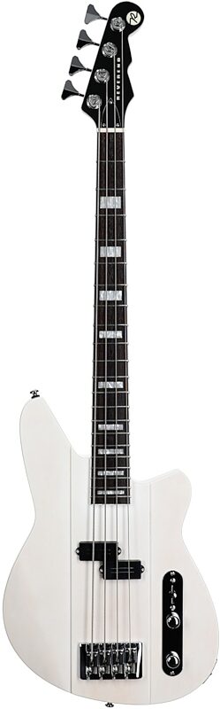 open zoom image for Reverend Sentinel Electric Bass, Transparent White, Full Straight Front