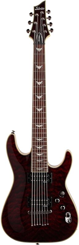 open zoom image for Schecter Omen Extreme 7-String Electric Guitar, Black Cherry, Full Straight Front