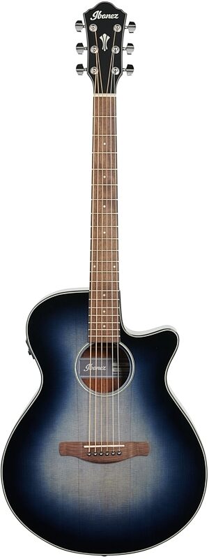 open zoom image for Ibanez AEG50 Acoustic-Electric Guitar, Indigo Blue Burst, Full Straight Front