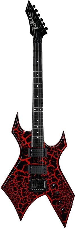 open zoom image for B.C. Rich Warlock Legacy Kahler Electric Guitar, Red Crackle, Full Straight Front