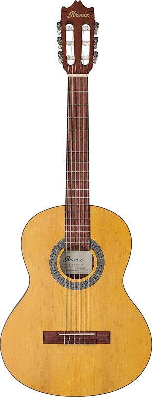 open zoom image for Ibanez GA2 3/4-Size Classical Acoustic Guitar, Open Pore Amber, Full Straight Front