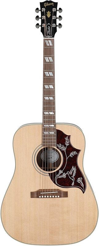 open zoom image for Gibson Hummingbird Studio Walnut and Rosewood Burst Acoustic-Electric Guitar (with Case), Satin Natural, Full Straight Front