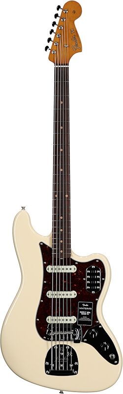open zoom image for Fender Vintera III Early '60s Bass VI Electric Bass, 6-String, with Rosewood Fingerboard (and Gig Bag), Olympic White, Open Box (Very Good), Full Straight Front