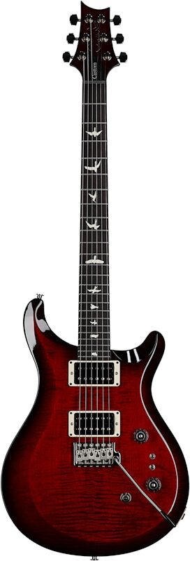 open zoom image for PRS Paul Reed Smith S2 Custom 24-08 Electric Guitar (with Gig Bag), Fire Red Burst, Full Straight Front