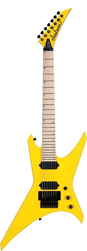 open zoom image for Jackson Dave Davidson Warrior WR7 Electric Guitar, 7-String (with Gig Bag), Ferrari Yellow, Full Straight Front