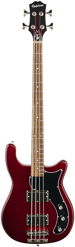 open zoom image for Epiphone Embassy Pro Electric Bass, Sparkling Burgundy, Full Straight Front