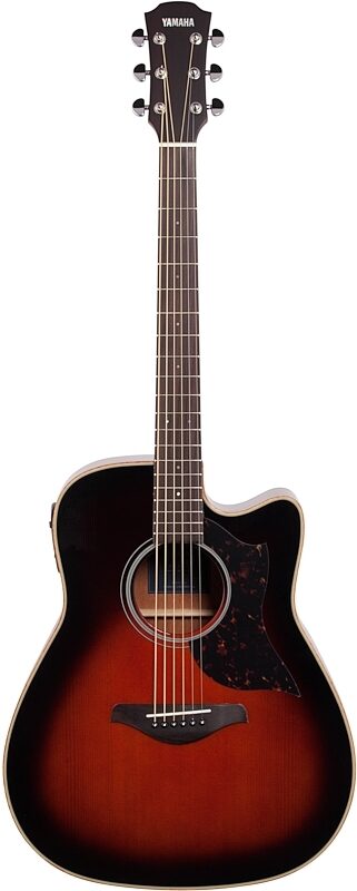 open zoom image for Yamaha A1M Acoustic-Electric Guitar, Tobacco Brown Sunburst, Full Straight Front