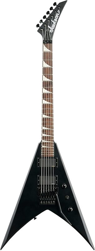 open zoom image for Jackson X King V KVXMG Electric Guitar, Laurel Satin Black, Open Box (Good), Full Straight Front