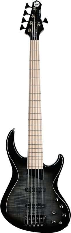 open zoom image for MTD Kingston Saratoga Deluxe 5 Electric Bass, 5-String (with Maple Fingerboard), Transparent Black Burst, Full Straight Front
