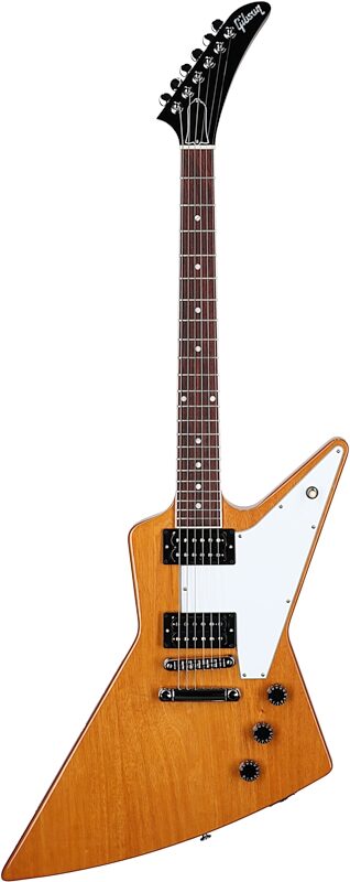 open zoom image for Gibson '70s Explorer Electric Guitar (with Case), Antique Natural, Full Straight Front