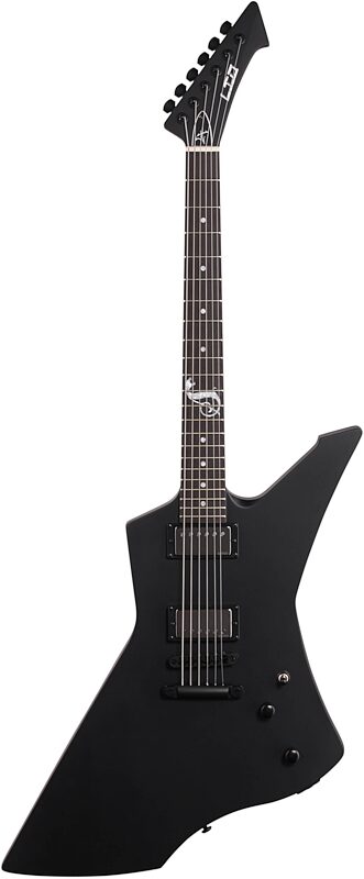 open zoom image for ESP LTD James Hetfield Snakebyte Electric Guitar (with Case), Satin Black, Full Straight Front