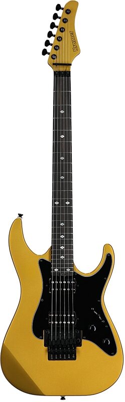 open zoom image for Kramer 50th Anniversary Volante HHFR Electric Guitar (with Gig Bag), Gold, Full Straight Front