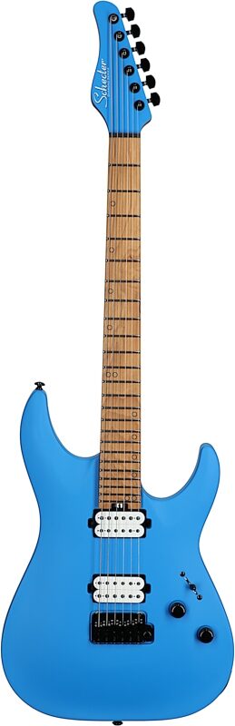 open zoom image for Schecter Aaron Marshall AM-6 Tremolo Electric Guitar, Royal Sapphire, Open Box (Very Good), Full Straight Front