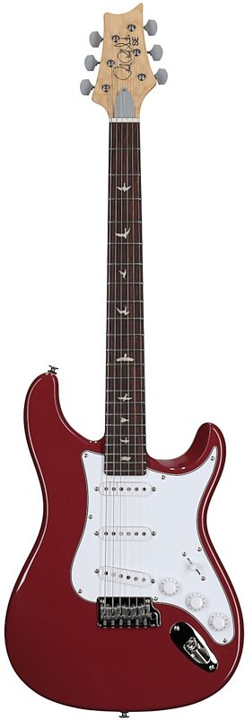 open zoom image for PRS Paul Reed Smith SE Silver Sky Electric Guitar, Rosewood Fretboard (with Gig Bag), Derby Red, Full Straight Front
