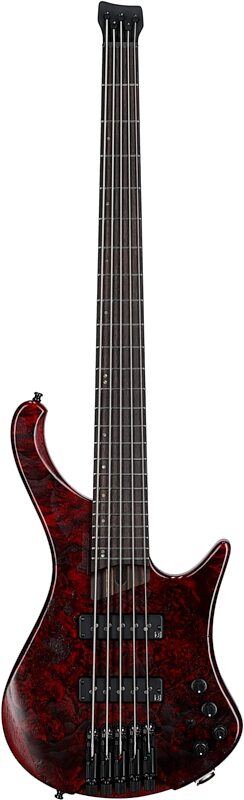 open zoom image for Ibanez EHB1505 Bass Guitar, 5-String (with Gig Bag), Stained Wine Red, Full Straight Front