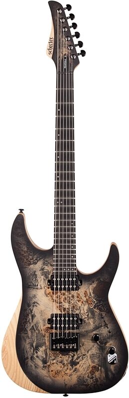 open zoom image for Schecter Reaper 6 Electric Guitar, Charcoal Burst, Full Straight Front