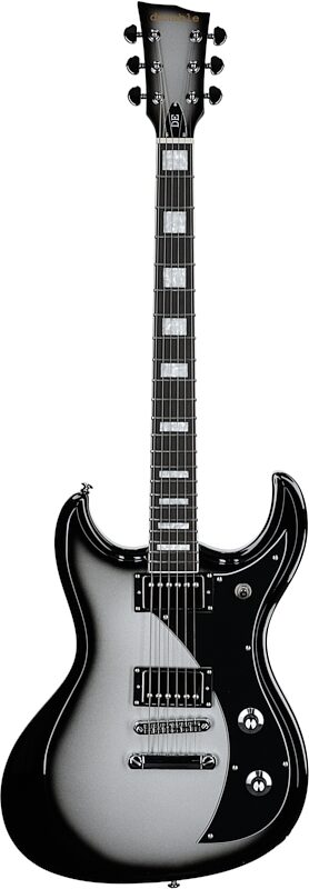 open zoom image for Dunable Gnarwhal DE Electric Guitar (with Gig Bag), Silverburst, Full Straight Front