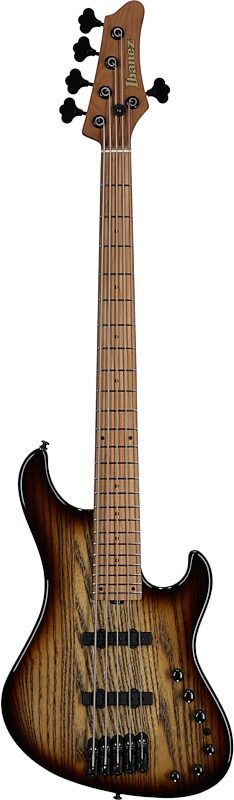 open zoom image for Ibanez MDM1305 Mode Electric Bass, 5-String (with Gig Bag), Natural Stained Amber, Full Straight Front