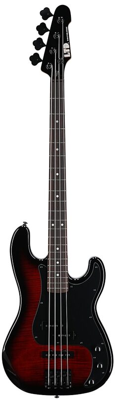 open zoom image for ESP LTD Surveyor-204DX Electric Bass, Red Burst, Full Straight Front