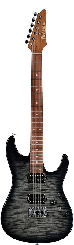open zoom image for Ibanez AZ24S1F Electric Guitar, Transparent Black Sunburst, Full Straight Front